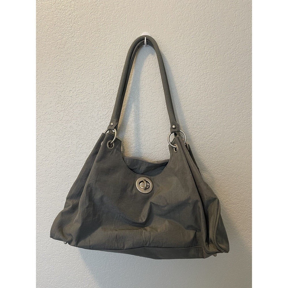 BAGGALLINI VALENCIA Grey Shoulder Everyday Travel Bag
